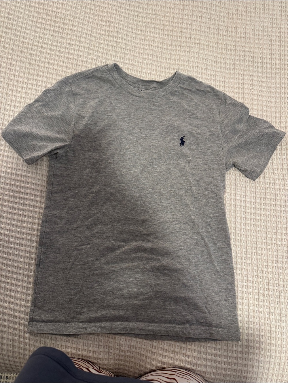Boys Polo by Ralph Lauren Boys' Gray Short-Sleeve Crewneck Tee
